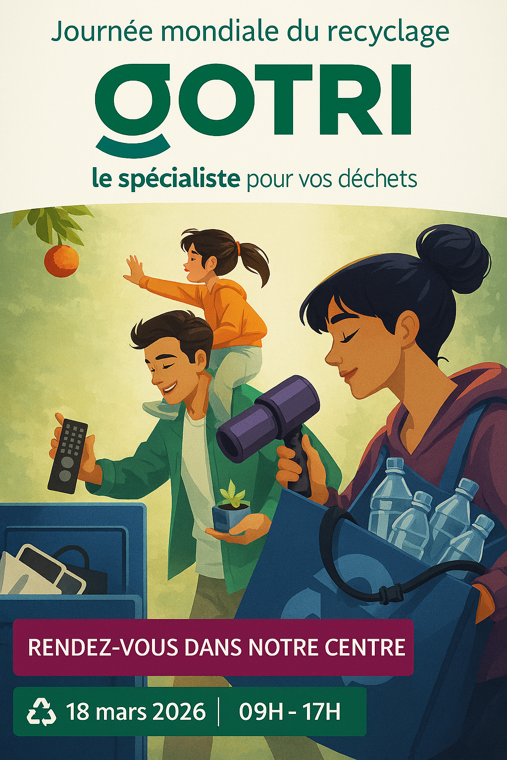 Susciter l&rsquo;engagement – Journée mondiale du recyclage le 18 mars 2026